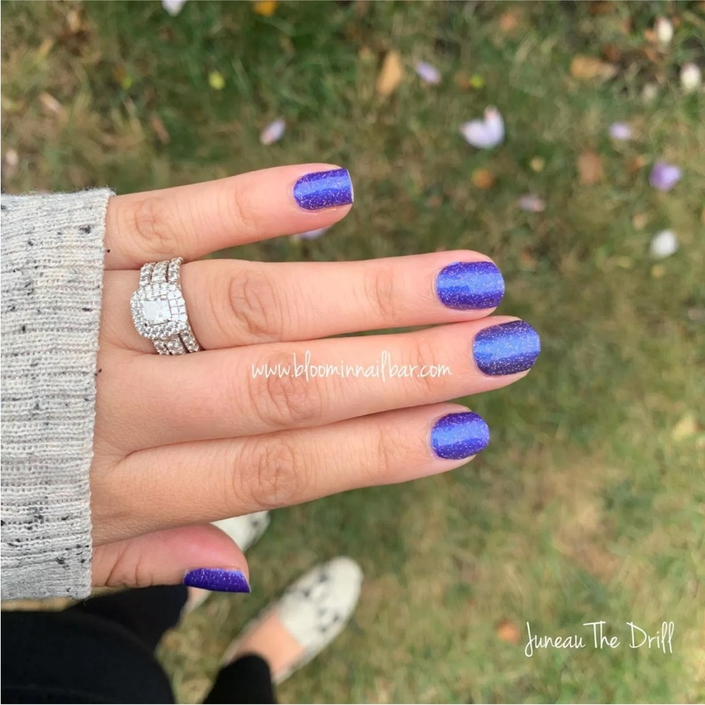 *Retired* Color Street: Juneau the Drill | Purple Indigo Blue Glitter Sparkle